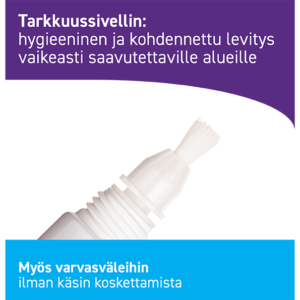 Jalkasieni-geeli tarkkuussiveltimellä