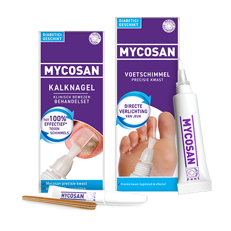 Mycosan Kalknagel Behandelset 5ml en Mycosan Voetschimmel Precisiekwast